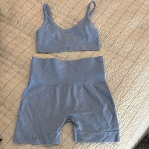 Set Active baby blue workout set